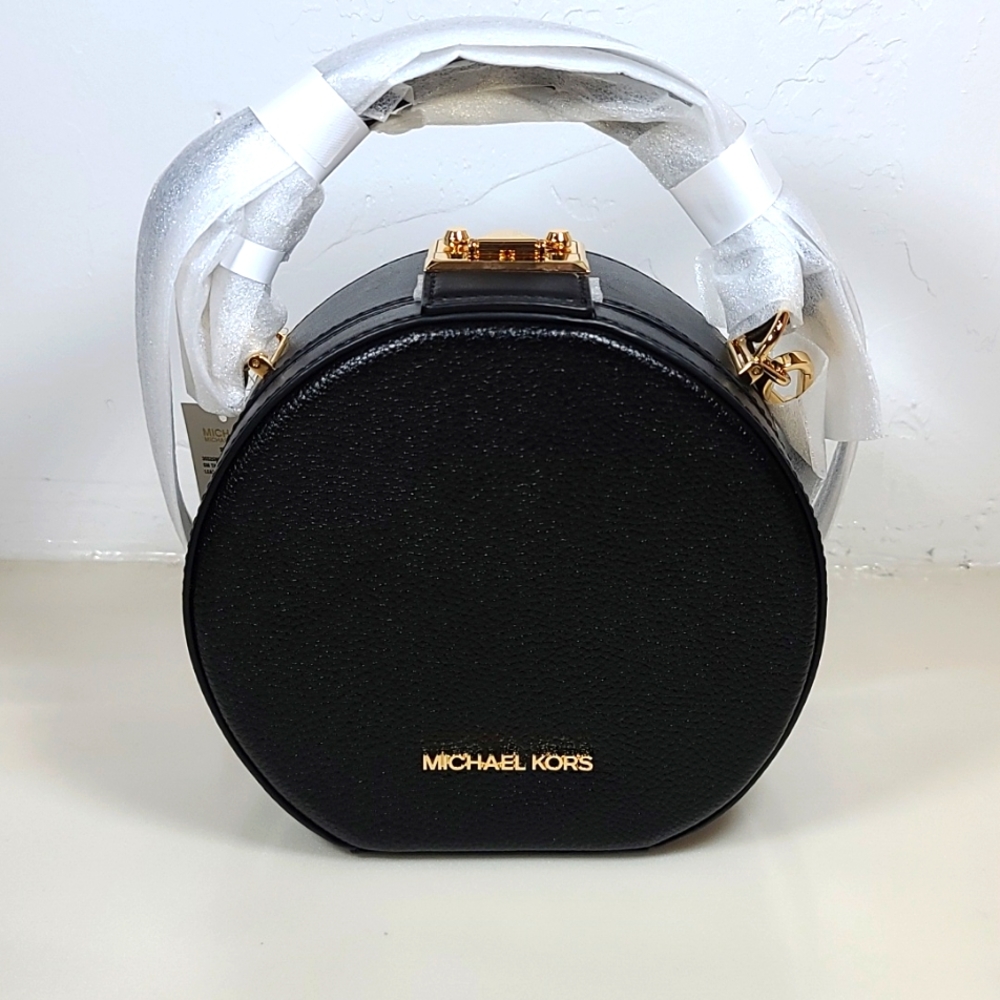 Michael Kors Serena Pebbled Leather Crossbody Bag – Black, NWT (MSRP: $498)